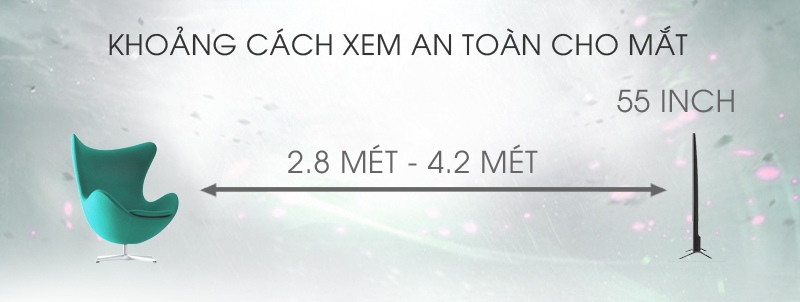 Smart Tivi LG 55 inch 55UH650T-Khoảng cách Smart Tivi LG 55 inch 55UH650T-Khoảng cách