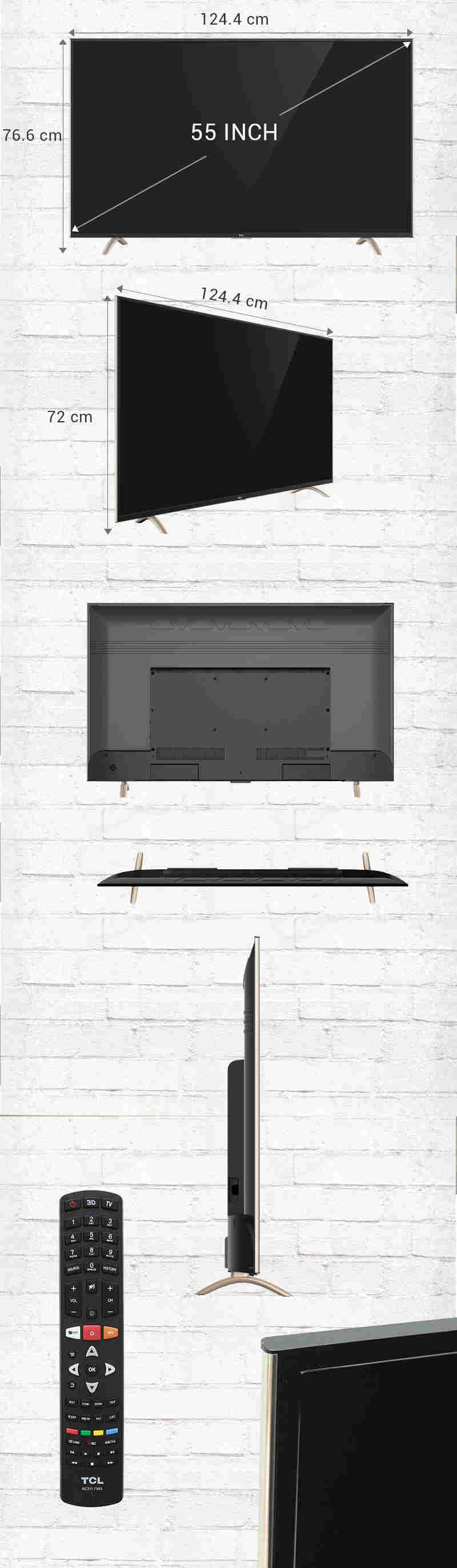Smart Tivi TCL 55 inch L55P1-SF Smart Tivi TCL 55 inch L55P1-SF