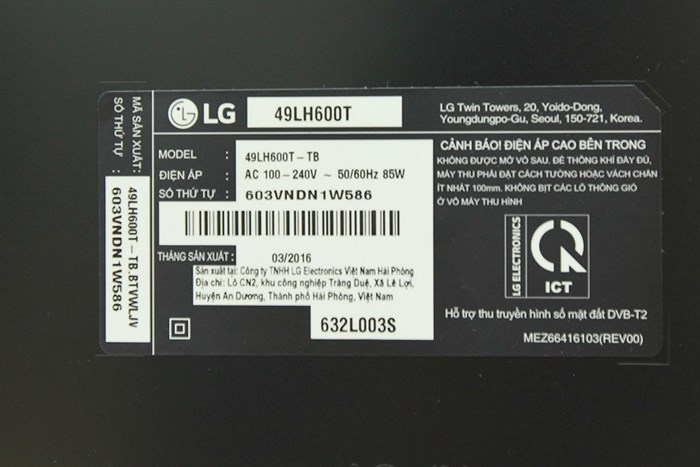 Smart Tivi LG 49 inch 49LH600T Màu Đen