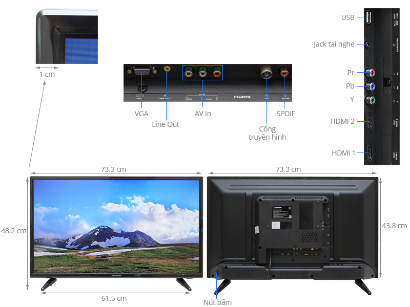 Thông số kỹ thuật Tivi Panasonic 32 inch TH-32D300V