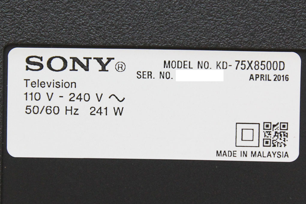 Android Tivi Sony 4K 75 inch KD-75X8500D Màu Đen