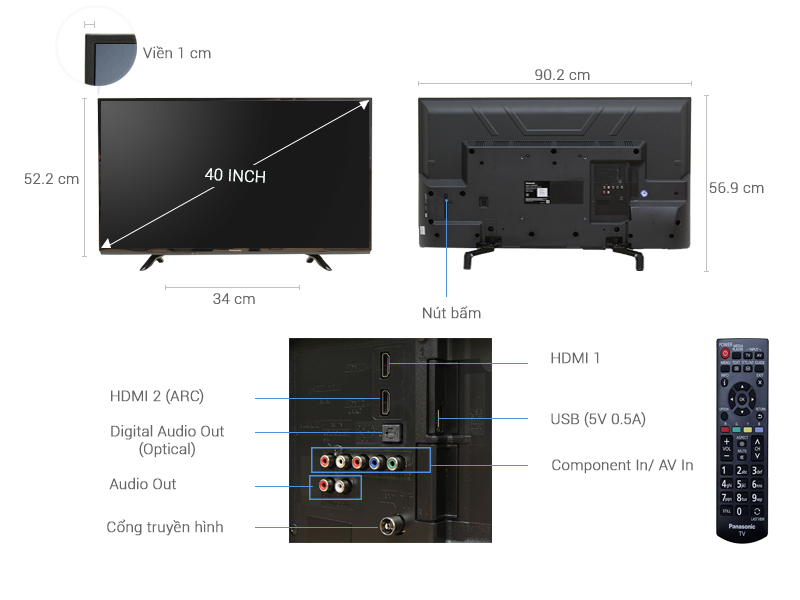 Tivi Panasonic 40 inch TH-40D400V