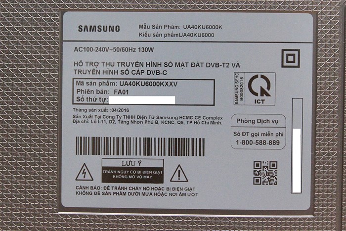 Smart Tivi Samsung 4K 40 inch UA40KU6000 Màu Đen