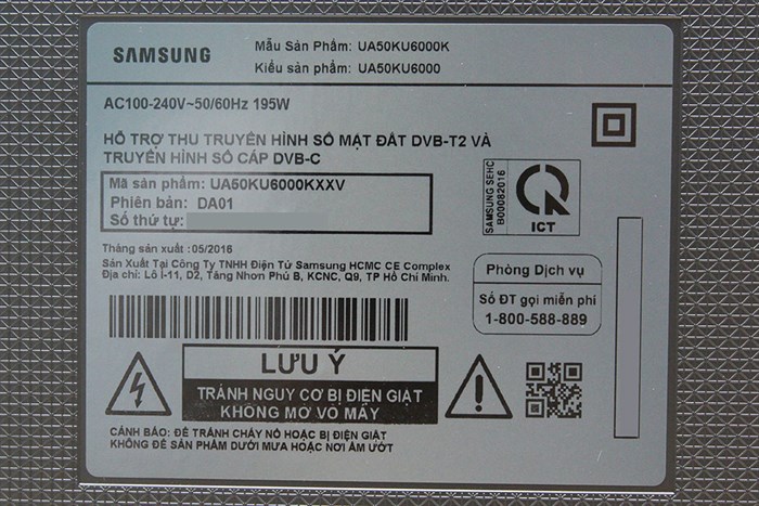 Smart Tivi Samsung 4K 50 inch UA50KU6000