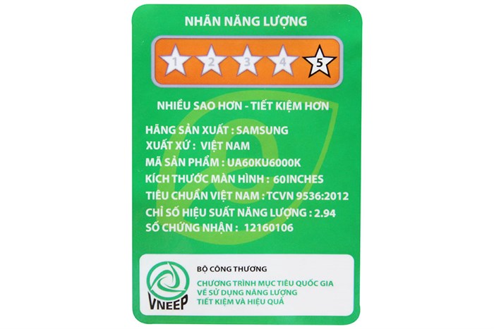 Smart Tivi Samsung 4K 60 inch UA60KU6000 Màu Đen