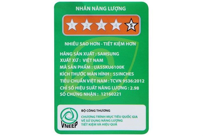 Smart Tivi Cong Samsung 4K 55 inch UA55KU6100 Màu Đen