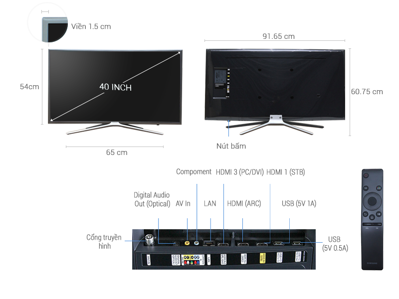 Smart Tivi Cong Samsung 40 inch UA40K6300