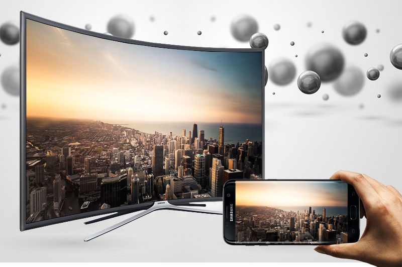 Smart Tivi cong Samsung 40 inch UA40K6300-Phản chiếu hình ảnh