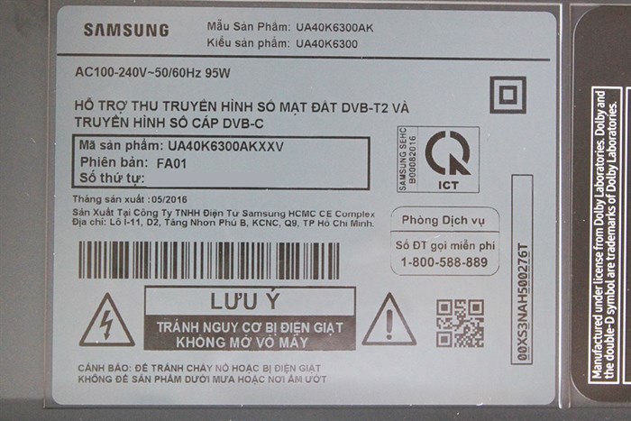 Smart Tivi Cong Samsung 40 inch UA40K6300