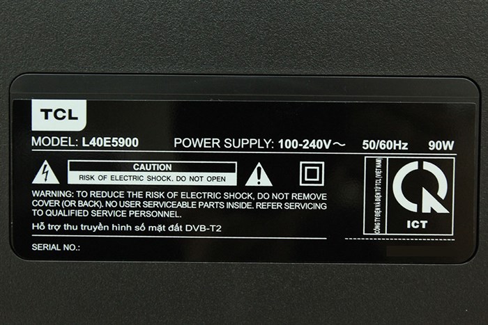 Smart Tivi TCL 4K 40 inch L40E5900