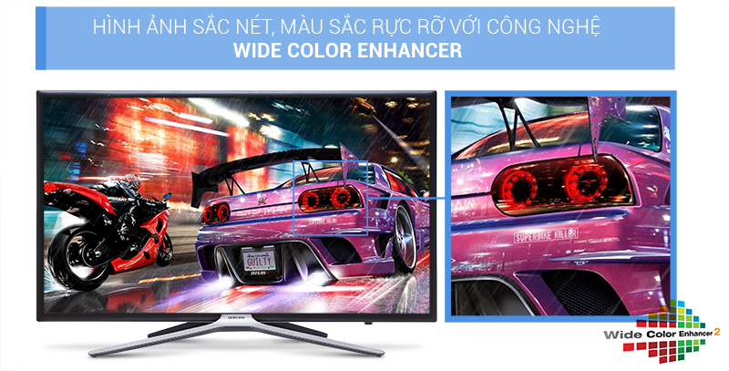 màu sắc trên Smart Tivi Samsung UA32K5500 rực rỡ, nét căng màu sắc trên Smart Tivi Samsung UA32K5500 rực rỡ, nét căng