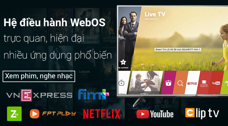 Smart Tivi LG 4K 55 inch 55UH617T