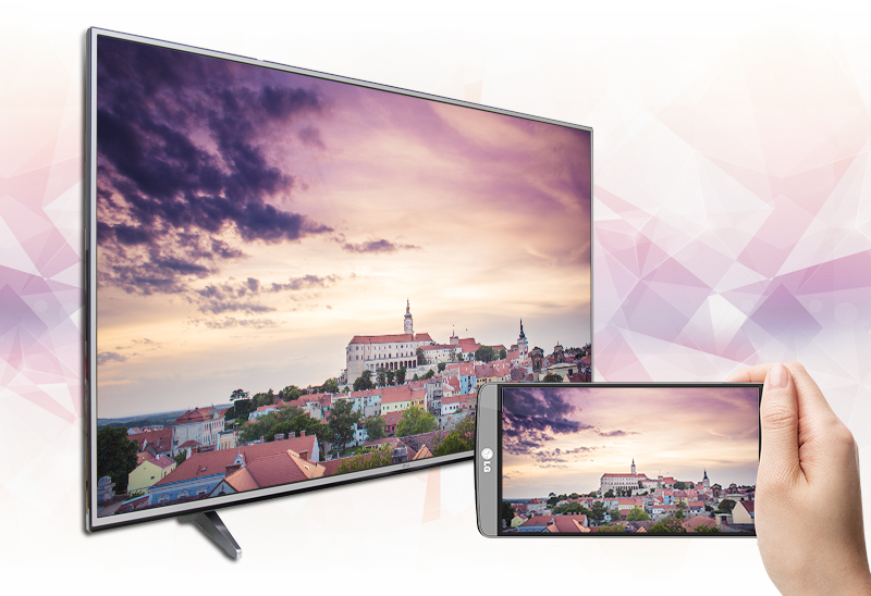 Smart Tivi LG 65 inch 65UH617T - Chiếu màn hình điện thoại lên tivi