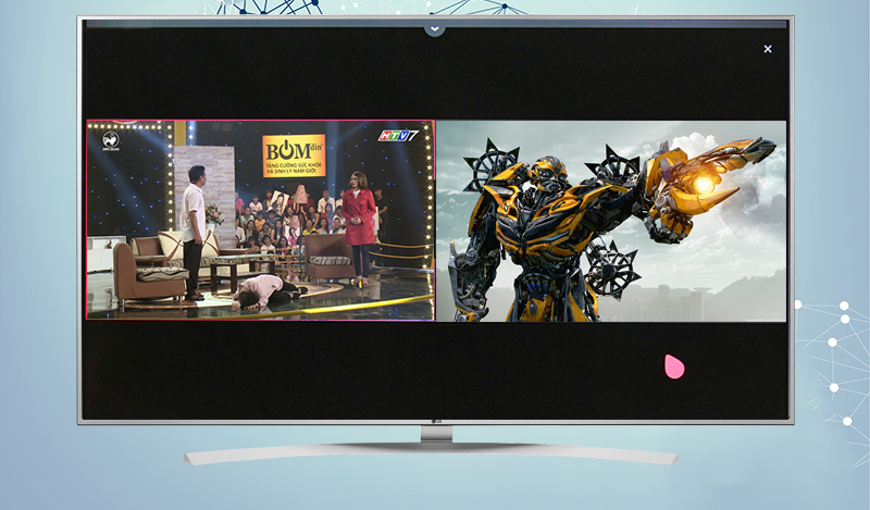 Smart Tivi LG 55 inch 55UH770T - Tính năng xem 2 màn hình Smart Tivi LG 55 inch 55UH770T - Tính năng xem 2 màn hình