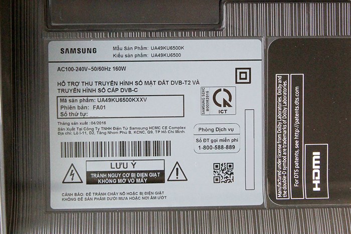 Smart Tivi Cong Samsung 4K 49 inch UA49KU6500 Màu Đen