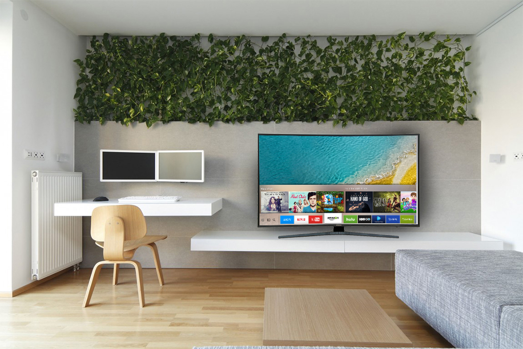 Smart Tivi Cong Samsung 4K 43 inch UA43KU6500 Màu Xám