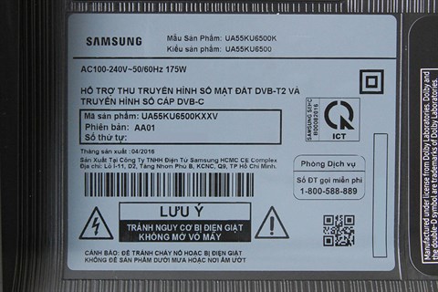 Smart Tivi Cong Samsung 55 inch UA55KU6500