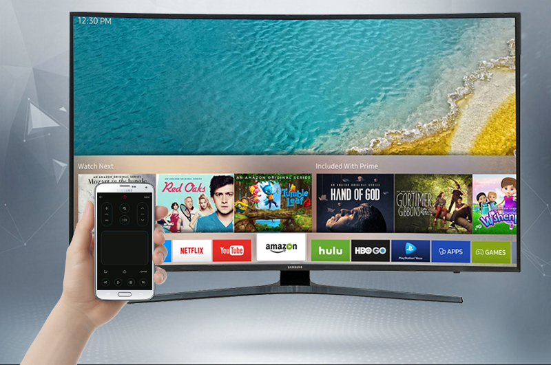 Smart Tivi Cong Samsung 55 inch UA55KU6500 - Điều khiển tivi Samsung bằng điện thoại