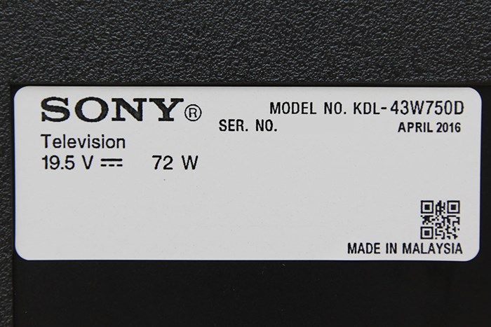 Internet Tivi Sony 43 inch KDL-43W750D Màu Đen