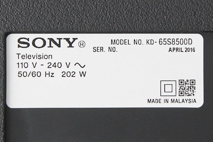 Android Tivi Cong Sony 4K 65 inch KD-65S8500D Màu Đen