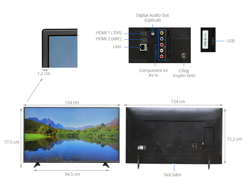 Smart Tivi LG 55 inch 55UH600T