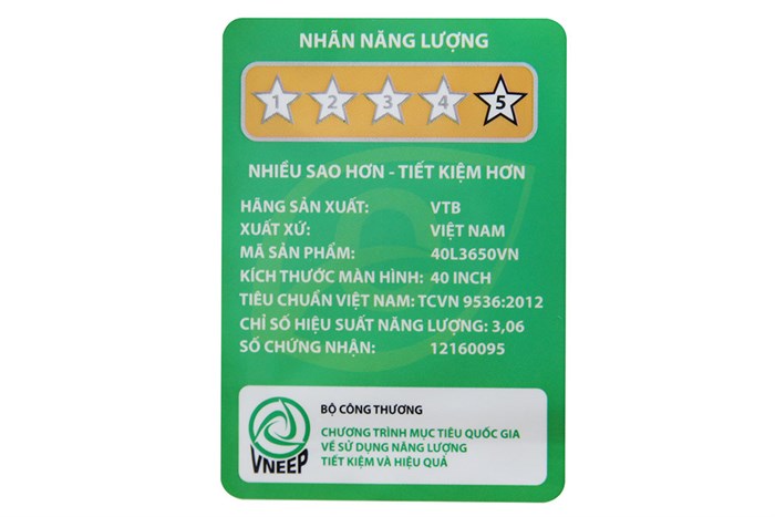 Tivi Toshiba 40 inch 40L3650 Màu Đen