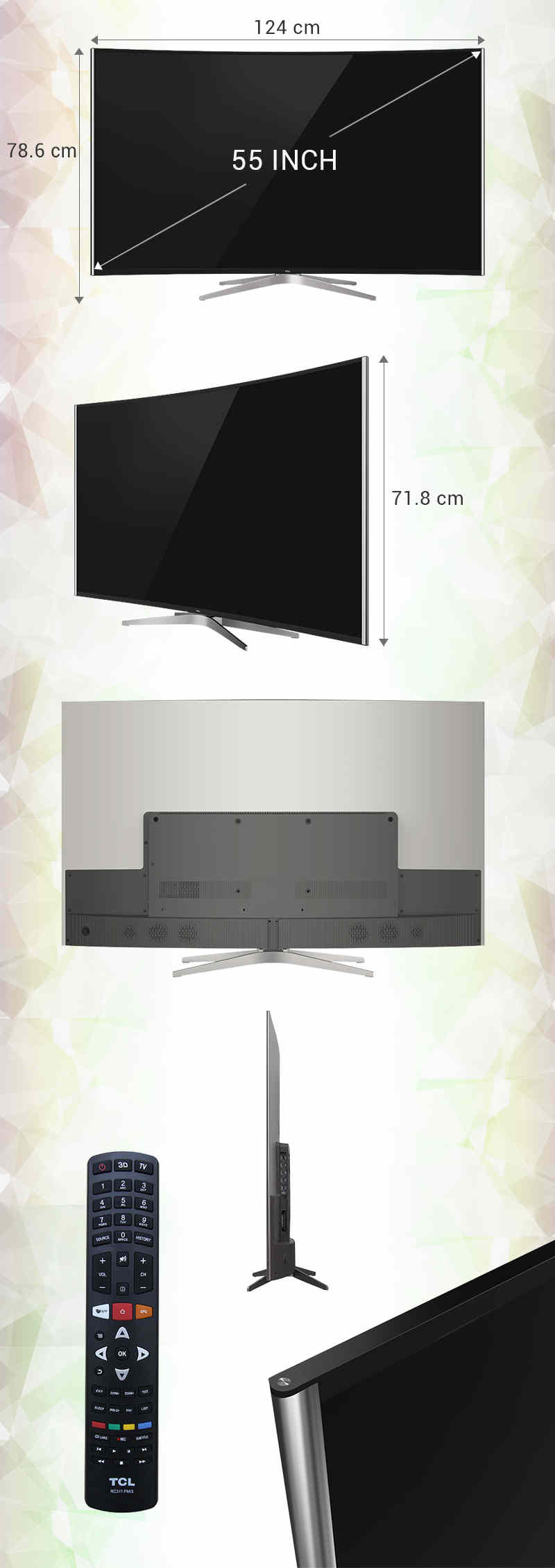 Smart Tivi Cong TCL 55 inch L55C1-UC Smart Tivi Cong TCL 55 inch L55C1-UC