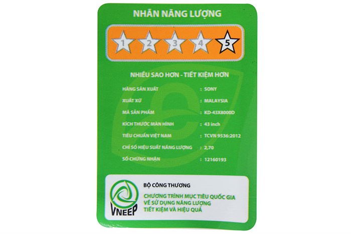 Android Tivi Sony 43 inch KD-43X8000D Màu Đen