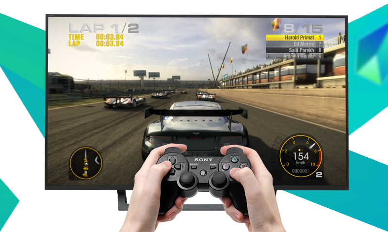 Android Tivi Sony 43 inch KD-43X8000D - Kết nối tay cầm chơi game