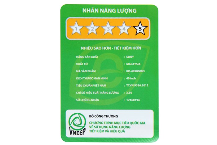 Android Tivi Sony 4K 49 inch KD-49X8000D Màu Đen