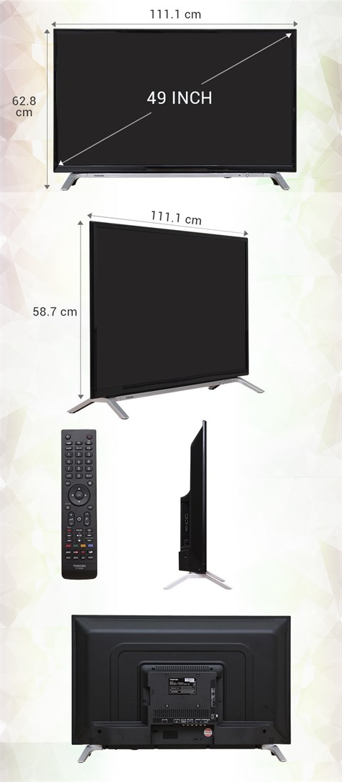 Kết nối đa dạng nhiều loại thiết bị trên Smart Tivi Toshiba 49 inch 49L5650