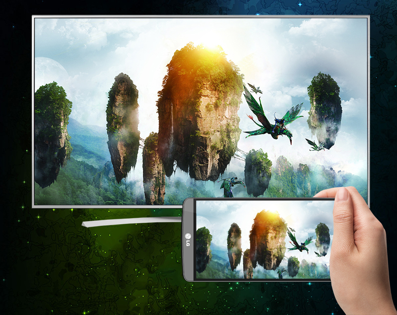 Smart Tivi LG 75 inch 75UH656T - Phản chiếu hình ảnh lên tivi Smart Tivi LG 75 inch 75UH656T - Phản chiếu hình ảnh lên tivi