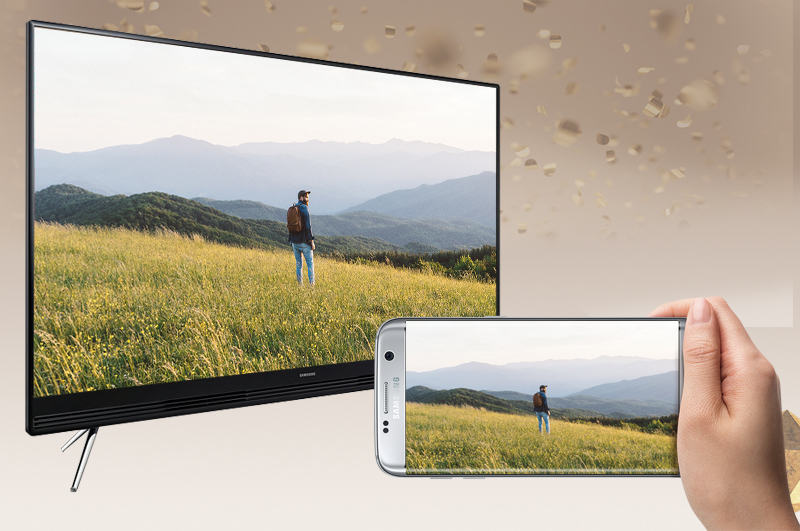 Smart Tivi Samsung 55 inch UA55K5300 - Chiếu màn hình điện thoại lên tivi