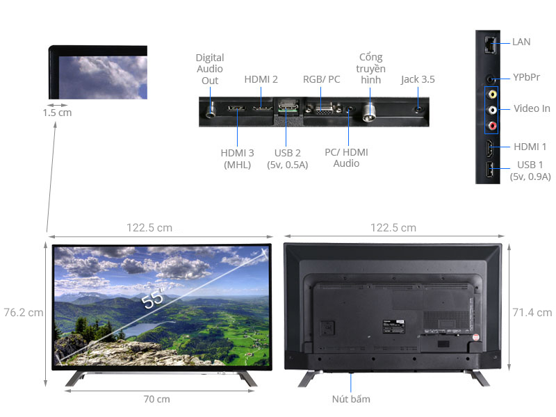 Smart Tivi OLED Cong LG 4K 55 inch 55C6T