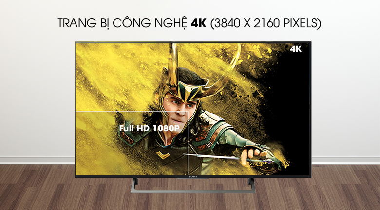 Android Tivi Sony 4K 43 inch KD-43X8000E