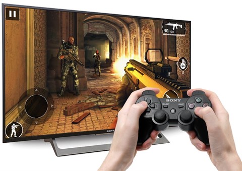 Kết nối tay cầm chơi game dễ dàng trên Android tivi Sony 43 inch 43X8000E