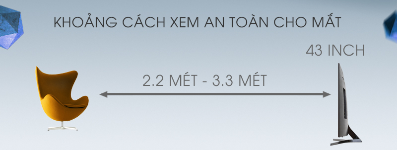 Android Tivi Sony 43 inch KD-43X8000E - Khoảng cách tốt nhất khi xem tivi Android Tivi Sony 43 inch KD-43X8000E - Khoảng cách tốt nhất khi xem tivi