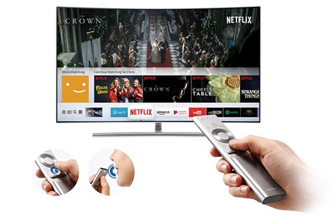 Remote thông minh trên Smart Tivi QLED 65 inch Samsung QA65Q8C