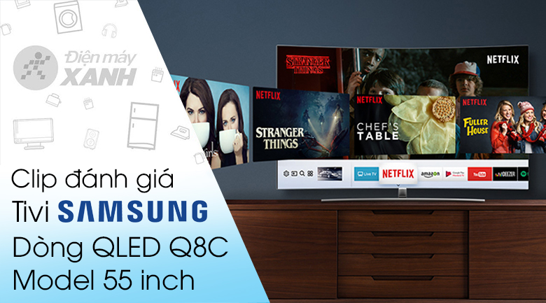 Smart Tivi QLED Samsung 4K 55 inch QA55Q8C
