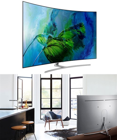 Thiết kế hiện đại, cao cấp trên Smart Tivi QLED Samsung 55 inch QA55Q8C