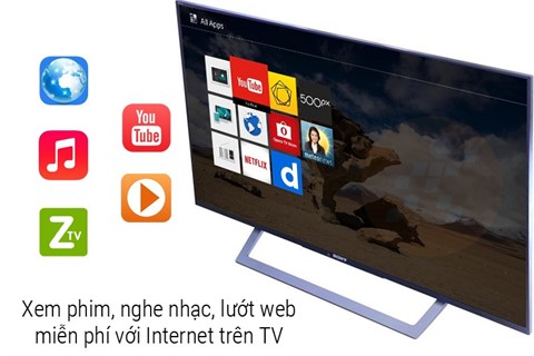 Tivi Sony 40 inch KDL-40W660E có thể xem phim nghe nhạc
