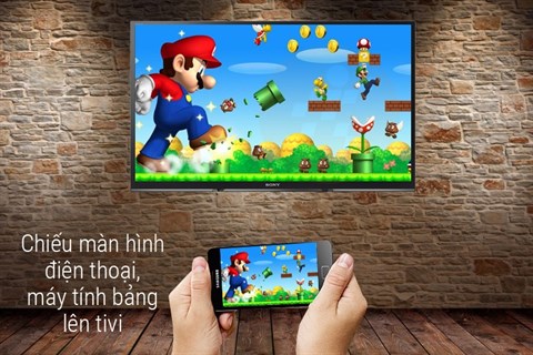 Tivi Sony 40 inch KDL-40W660E có thể chiếu màn hình điện thoại