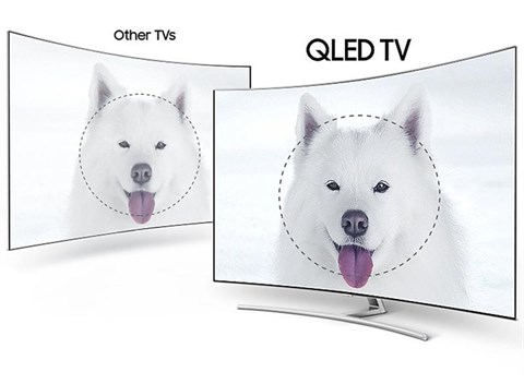 Chất lượng hình ảnh 4K trên Smart Tivi QLED 75 inch Cong Samsung QA75Q8C