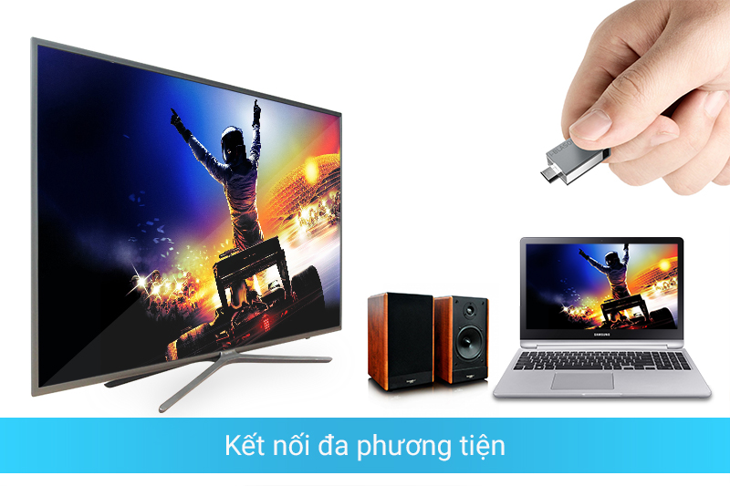 Kết nối dễ dàng với các thiết bị ngoài như laptap, đầu DVD, USB