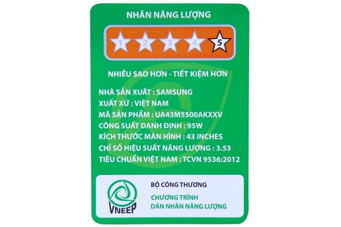 Smart Tivi Samsung 43 inch UA43M5500 Màu Đen