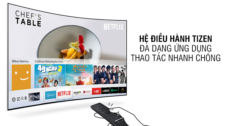 Smart Tivi Cong Samsung 4K 49 inch UA49MU6500