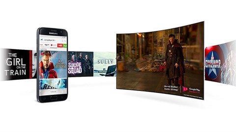 Ứng dụng Smart View tiện lợi trên Smart Tivi cong Samsung 55 inch UA55MU6500