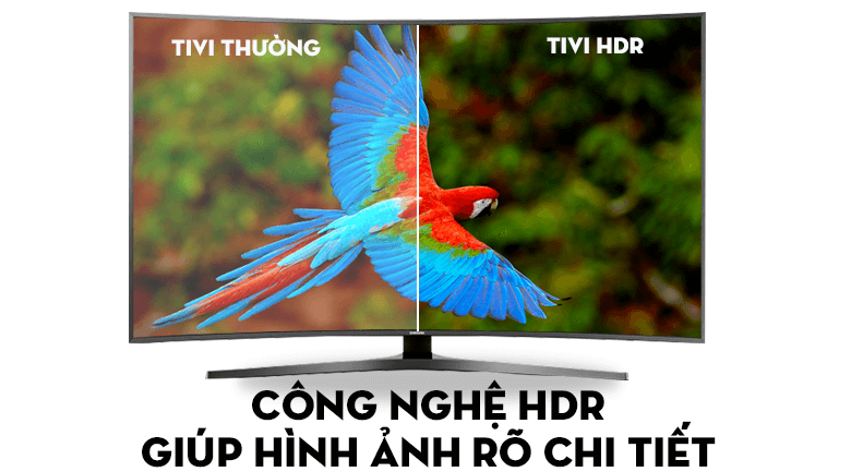 Công nghệ HDR trên Smart Tivi cong Samsung 65 inch UA65MU6500