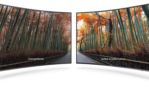 Công nghệ Active Crystal Colour trên Smart Tivi cong Samsung 65 inch UA65MU6500