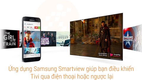 Smart Tivi Samsung 49 inch UA49MU6400 có nhiều ứng dụng